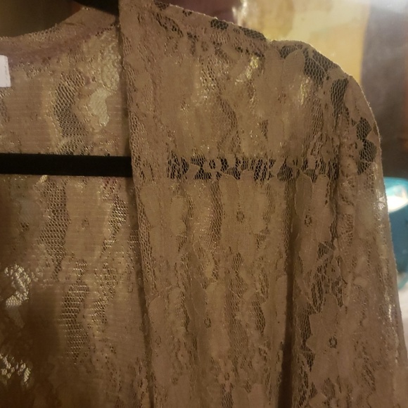 Lularoe beige lace Sarah NWT - Picture 1 of 4